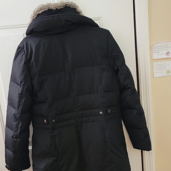 (Like New) Women's Fleet Street Hooded Faux Silk Jacket Size M. - Picture 6 of 15